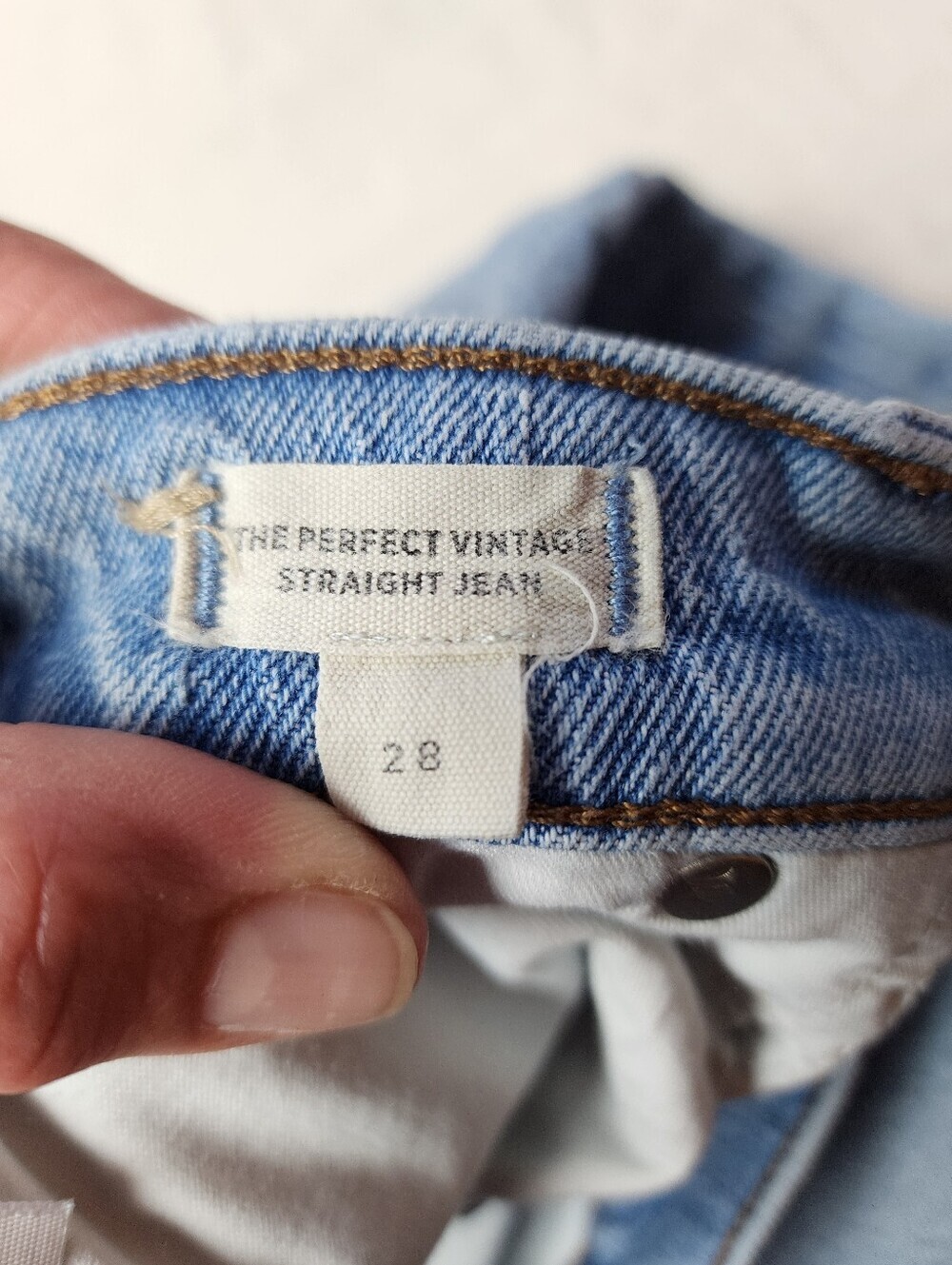 Madewell Perfect Vintage Straight Leg Jeans Size 28 Summer 2023 - Picture 6 of 16